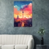 AI Skyline Berlin – Premium Poster auf mattem Papier