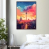 AI Skyline Berlin - Premium-Poster